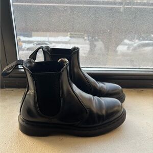 Dr. Martens Black Leather Ankle Boots